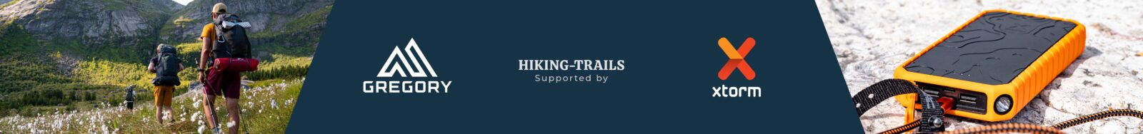 Banner. This website is supported by the brands Gregory and Xtorm.