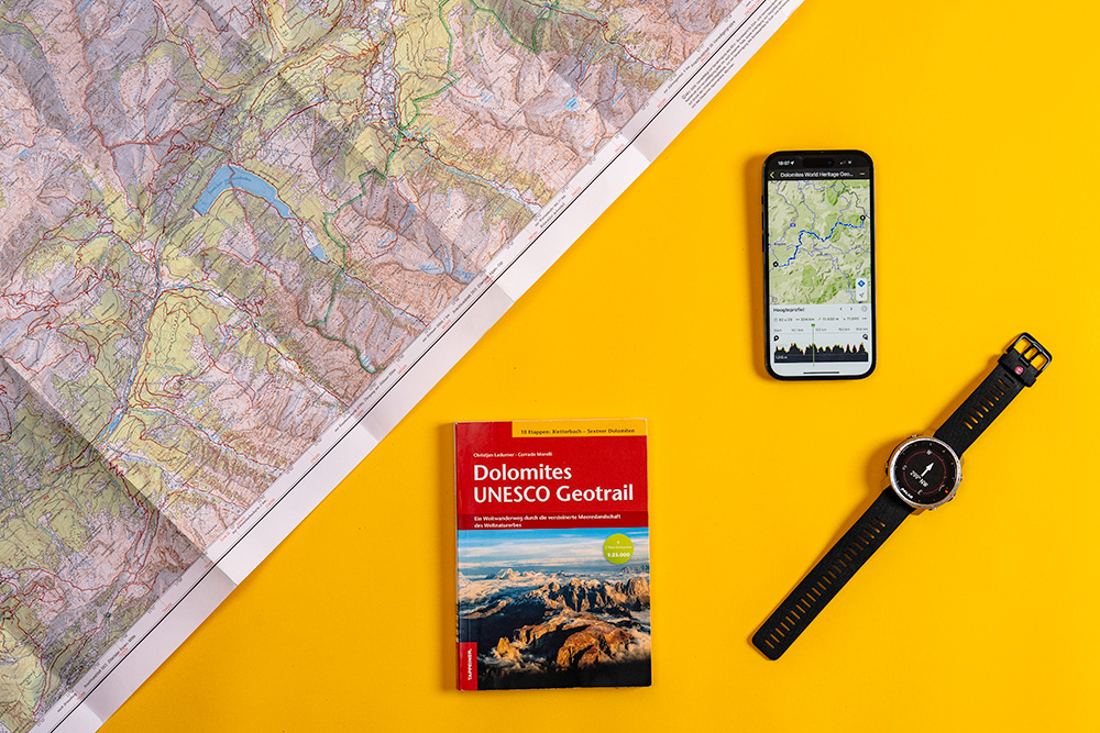 flat lay of navigational items