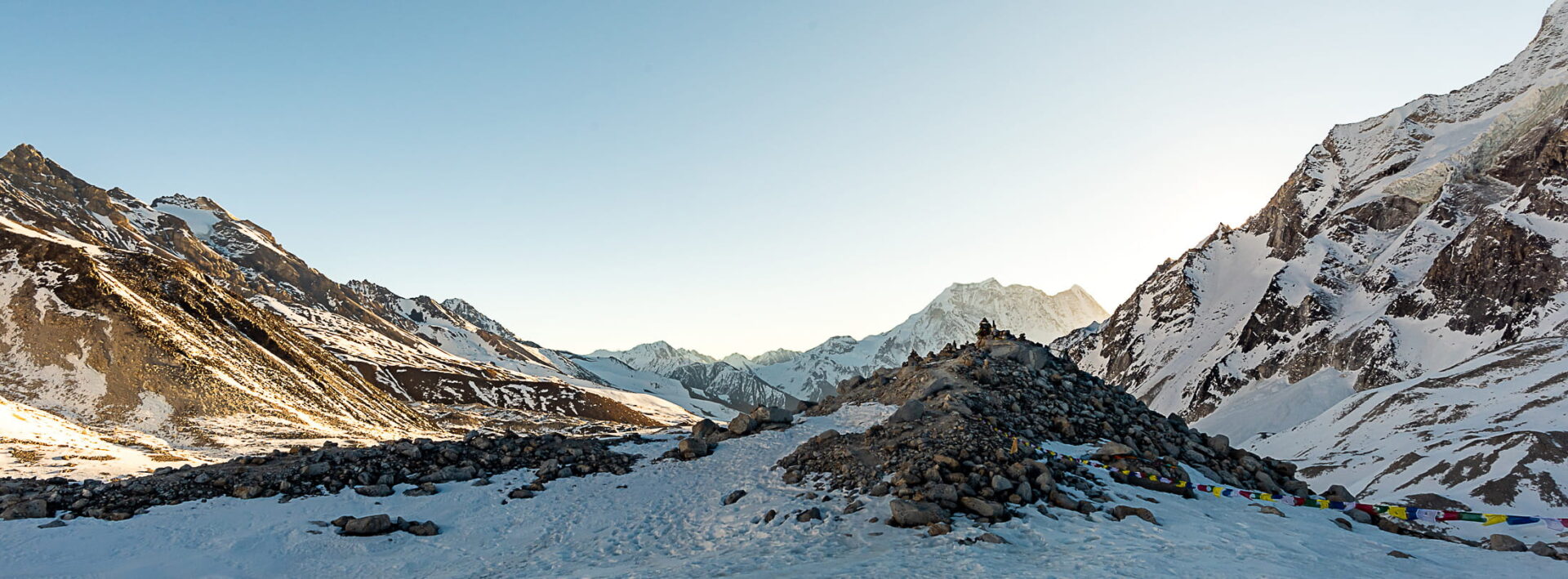 snow capped mountains
